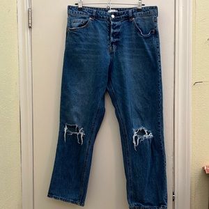 H&M size 14 distressed jeans
